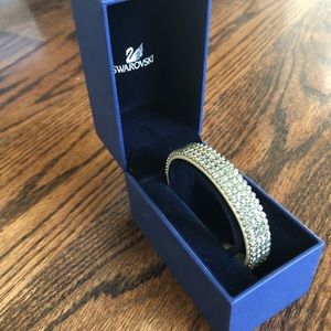 Swarovski bracelet, light color with crystals